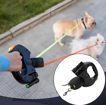 Duo leash up to 28 lbs per Dog